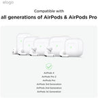 elago Ear Hooks Designed for AirPods Pro, 4 & 3 & 2 & 1, Earbuds Accessories, Anti-Slip, Ergonomic Design, Comfortable Fit [US Patent Registered]
