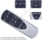 RF502A RF358A Replacement Remote Control for Tempur-Pedic Ergo or Ergo Extend Adjustable Bed Base JDLK.33.01.18 RF358A, JLDK.33.01.36, RF502A