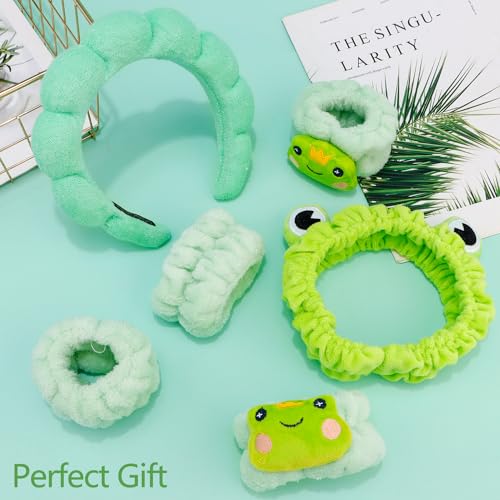 Chanaco Face Wash Headband, Spa Headband, Skincare Headband, Makeup Headband, Wrist Bands for Washing Face, Funny Gifts for Women, Cute Hair Accessories for Girls