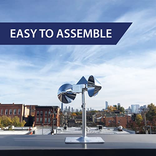 Bird-X Bird Deflector, Launches Multi-Sensory Attacks to Scare Birds Away, Ideal for Commercial and Residential Spaces, Easy to Install, 10" x 7" x 10"