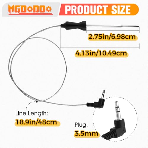 Mgoodoo Meat Temperature Probe Compatible with Ninja Grill AG400, AG400C, AG450,IG450CO Foodi Pro 5-in-1 Indoor Grill with Air Fry,Replacement for Ninja Air Fryer Grills Smart Thermometer Probe