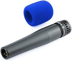 LEFXMOPHY SM57 Pop Filter for Shure SM57 / 545 / Beta SM57A Series Mics Replacement for A2WS Microphone Spongue Windscreen 3-Pack Blue Foam Cover