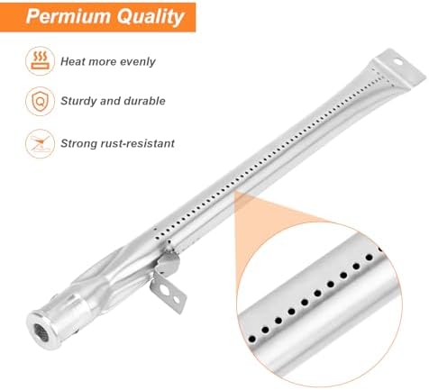 Grill Replacement Parts for Cuisinart 5 Burner GAS2456AS, GAS2556AS, GAS1456ASO, GAS1456BSO, GAS9456AS/ASO, GAS9556AS/ASO, GAS2420AS,Grill Burner, Heat Plate, Igniter, Stainless Steel