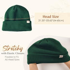 YANIBEST Beanie Hat for Women Men Satin Lined Beanie Hats Winter Hat Womens Cuffed Beanies Knit Skull Cap Warm Ski Hat Unisex