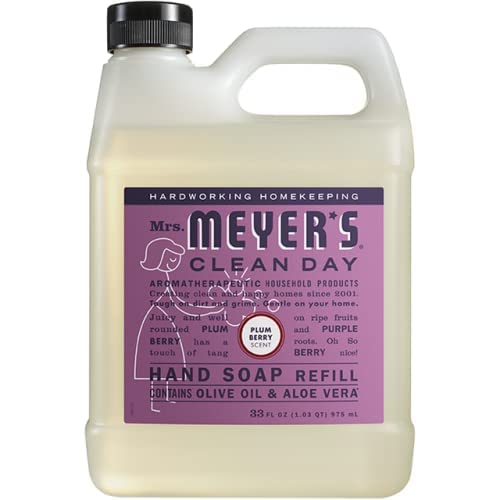 Mrs. Meyer's Liquid Hand Soap Variety, 1 Plum Berry Refill, 1 Plum Berry Hand Soap, 1 CT