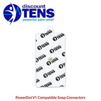 PowerDot 1.0 Compatible Electrodes with Snap Connector. 12 Premium PowerDot 1.0 Compatible Replacement Pads (Version 1 - Snap Connector)