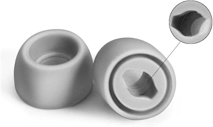 6Pair Upgraded Eartips Set with Dust Gaurd Net for Galaxy Buds Pro Earbuds,Replacement Silicone Ear Tips for Samsung Galaxy Buds Pro(SM-190) Fit in Charging Case-Black