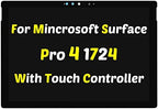 Screen Replacement 12.3 inch M1010537-003 for Microsoft Surface Pro 4 1724 2736x1824 LCD Display Touch Screen Digitizer Assembly with LCD Flex Conversion (with Touch Plate)