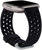 Sport Bands Compatible with Fitbit Versa 2 / Versa/Versa Lite Bands for Women Men,Breathable Sport Replacement Wristbands Small Large