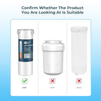 Crystala Filters XWF Water Filter, Compatible with GE XWF Refrigerator Water Filter, 3 Pack