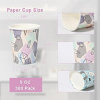 Lamosi 300 Pack 5 oz Paper Cups, Disposable Bathroom Cups, Small Colorful Mouthwash Cups, Espresso Cups, Mini Paper Cups for Parties, Picnics, Barbecues, Travel and Events