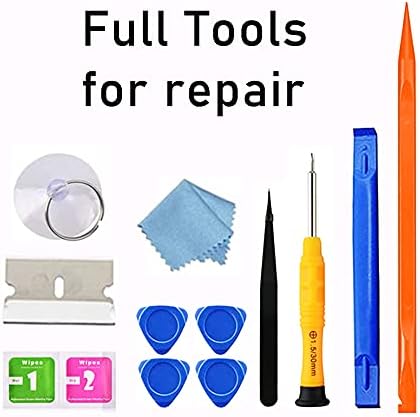 for iPad 9 (9th Generation) A2602 A2603 A2604 A2605 Screen Replacement Digitizer Touch Glass Kits, for iPad 9th Gen 10.2 Inch (2021 Released), Full Repair Sets+Home Button[No TouchID Chip]