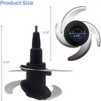 4 Blade Ninja Blender Blade Replacement Parts Compatible with 64oz(8Cup)72oz(9Cup) Food Processor Bowl Ninja Blades Auto iQ Chopping Blade 319KKU770 for Pitcher BL681A BL682 BL770AMZ and More