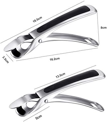 SOLEADER Plate Gripper Compatible With Instant Pot Accessories, Air Fryer Pans Gripper, Hot Plate Bowl Retriever For Egg Custard For Jidangeng, For Microwave Toaster Oven Steamer, Pack of Two