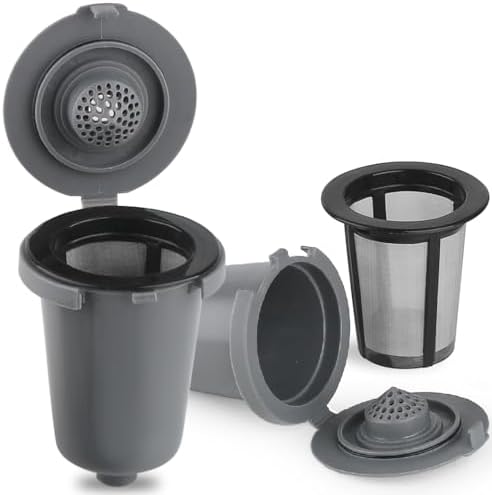 Anbige Replacement Parts 2pcs Grey Reusable Filter Cup, Compatible with Cuisinart Single Serve Coffee Makers