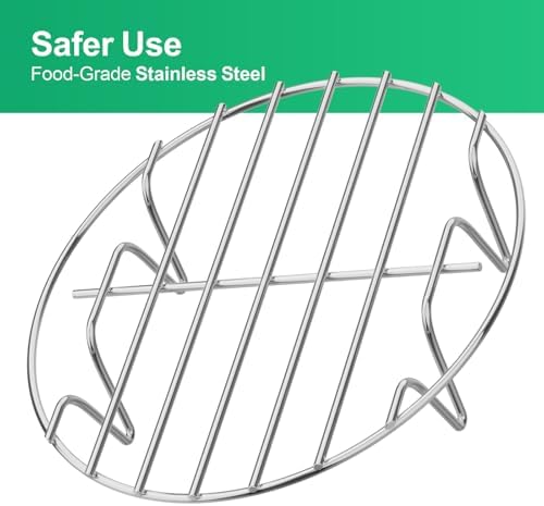 GSlife Instant Pot Steamer Rack - Stainless Steel Instant Pot Accessories, 2 Pack Steam Rack for 6, 8 Qt Pressure Cooker, Cooking Cooling Steaming Baking Rack 8''