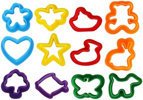 Play Dough Tools Set for Girls Boys - 25pc Playdough Accessories Kit with Animal Molds, Cutters, Rollers, Scissors, Rolling Pins - Creative Kids Toys Gift for Toddlers Ages 2 3 4 Year Old