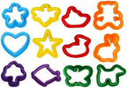 Play Dough Tools Set for Girls Boys - 25pc Playdough Accessories Kit with Animal Molds, Cutters, Rollers, Scissors, Rolling Pins - Creative Kids Toys Gift for Toddlers Ages 2 3 4 Year Old