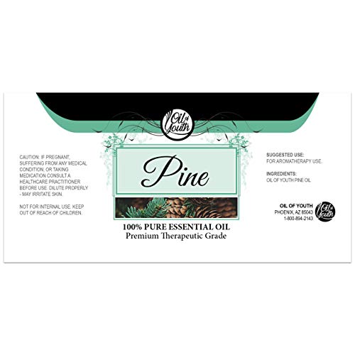 Oil of Youth - Pine Essential Oil (16oz Bulk) Pure Essential Oil for Cleaning, pest, Aromatherapy, Diffuse