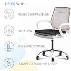 bingyee Gel Seat Cushion 1.8 Inch Thick Seating Pad Orthopedic Chair Cushions for Pressure Relief Gel Pads for Office Chair, Car, Home, Wheelchair, Kayak Cushion, Stadium Cushion