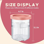 for Ninja Creami Deluxe 11-in-1 Cups and Lids - 4 Pack 24oz Replacement Containers Compatible with NC500 & NC501 Series Ice Cream Makers Deluxe | Airtight, Anti-Slip, Dishwasher Safe