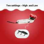 Portable Red Light Therapy Infrared Heating Wand by Infarex, Handheld Heating Lamp with Replacement Red Light Bulb, Provides Targeted Relief for Muscle Pain and Increased Blood Circulation