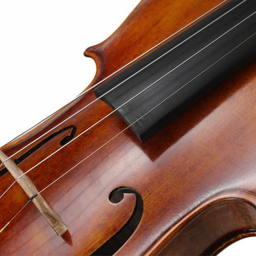 Violin Strings Full Set, Violin Strings Replacement, Carbon Steel Core, Medium Tension,Long-Lasting Durability & Rich Tone - For All Levels (4/4 Gold E) Fiddle String