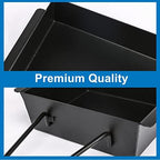 Grill Drip Pan for Nexgrill 720-0830H for Nexgrill Grease Tray Replacement Grease Pan/Box for Nexgrill 720-0888N 720-0925P 720-0896 720-08882A for Cuisinart CGG-7400 with 15pack Aluminum Foil Liner
