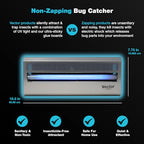 Catchmaster Vector 15, UV Light Fly Traps Indoor for Home, Electric Gnat Traps for House Indoor, Shatterproof Bulbs UV Lamp Fly, Insect & Mosquito Killer, Silent Bug Light for Kitchen, Shed, Garage