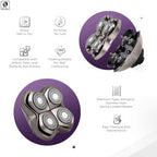 Skull Shaver Carver PRO 4 Head Replacement Blade - Premium Hypo-Allergenic Electric Razor Blade for Bald Head Shavers for Men/Women, Electric Shaver Blade