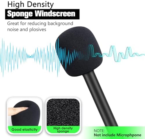 Microphone Cover Foam Compatible with Rode Wireless Go II/PRO Suitable for Interview Go Handheld Adaptor, Replacement Rode Pop Filter to Blocks Out Plosives by YOUSHARES