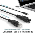 Universal 45W Type C USB C Charger - Laptop Replacement for Acer Chromebook Spin CP CB 311 315 11 13 15 713 715, Lenovo, HP, Samsung, Google, Asus, Dell Chromebook Charger, Power Cord Adapter
