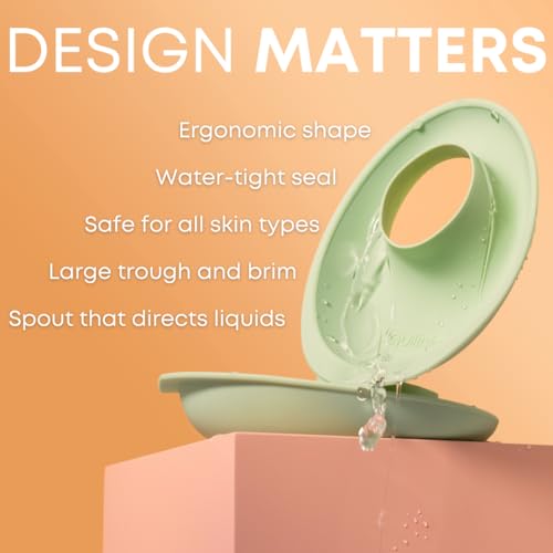 LiquiBands Silicone Wrist Bands for Washing Face - Spa Face Wash Wristbands That Keep You Dry - 1 Pair of Wrist Water Guards - Essential Beauty Accessory for Teen Girls Sage Green