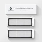 roborock 2 Pack Washable Filter for C1, E2, E3, E4, E5, S4, S5, S5 Max, S6, S6 Pure, S6 MaxV and Q5 Robot Vacuum Cleaners, High Efficiency Filters Replacement Parts