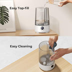 Homvana Humidifiers for Bedroom Home, 3.6 L Cool Mist Top-Fill 34H Super Long Time, Quiet 16dB, Baby Humidifier, Oil Diffuser for Large Room, Plants, Nursery, Office BPA FREE, 7 Color Light Ultrasonic