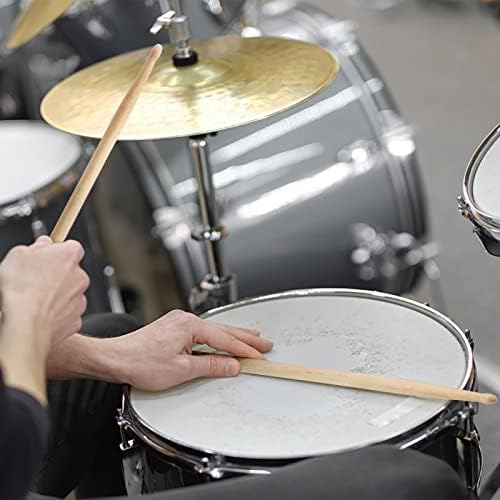 Suwimut 12 Pairs 7A Drum Sticks, Classic Maple Wood Tip Drumsticks for Kids Beginners Students, Rock Band Musical Instrument Percussion Accessories, Consistent Weight and Pitch