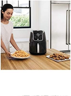 Ninja AF161 Max XL Air Fryer that Cooks, Crisps, Roasts, Bakes, Reheats and Dehydrates, with 5.5 Quart Capacity, and a High Gloss Finish, Grey
