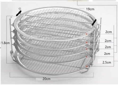 Dehydrator Rack Stainless Steel Stand Accessories Compatible with Instant Pot Air Fryer Crisp Lid 6 Quart Air Fryer Rack Stainless Steel Fit all 4.2QT - 5.8QT air fryer,Oven,Pressure Cooker