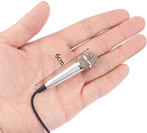 LOCOLO 4Pcs Mini Microphone with Omnidirectional Stereo Mic for Voice Recording, Portable Microphone Chatting and Singing Compatible with Smartphone