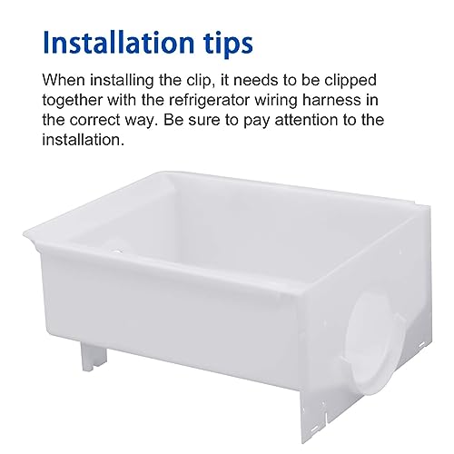 WPW10670845 Replacement Ice Bucket W10670845 for Whirlpool, Kenmore, KitchenAid, and Amana Refrigerators - Fits Part Numbers 2196091, 1115342, 1115372