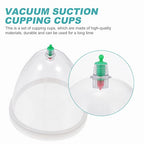 Ciieeo Vacuum Cupping Cup Hand Pump Set Breast Vacuum Cupping Buttock Lift Body Massage Cupping Set for Massage Therapists Cupping Machine Accessories for Women Ladies White