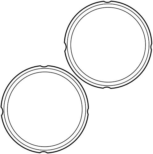 Instant Pot 2-Pack Sealing Ring 8-Qt, Inner Pot Seal Ring, Electric Pressure Cooker Accessories, Non-Toxic, BPA-Free, Replacement Parts, Clear