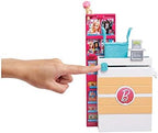 Barbie Doll & Playset, Supermarket with 25 Grocery Store-Themed Accessories Including Food, Check-Out Counter & Shelves