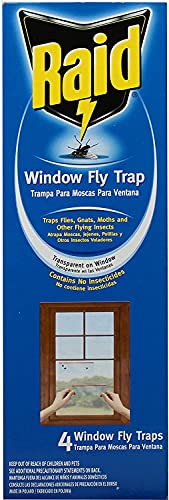 Raid Window Fly Trap, 4 Count (Pack of 3)
