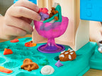Play-Doh Rainbow Swirl Ice Cream Playset with 7 Pretend Play Kitchen Accessories, Arts and Crafts Toys for 3 Year Old Girls and Boys and Up