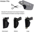 DMAIP Concealed Carry Holster Metal Clip IWB OWB Holster Waistband Airsoft Pistol Handguns Holster for Right Left Hand Draw