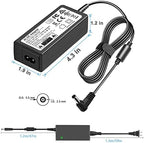 TKDY 19V 3.42A Laptop Charger Adapter, 19V DC Power Supply Compatible with 19 Volts Asus Gateway Toshiba HP Laptop Computer Accessories LG Samsung Monitor JBL Speaker.