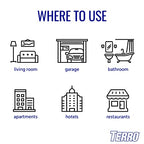 TERRO T3220 Refillable Spider & Insect Trap Attracts Pests with Hydro-tech Lure – Includes 2 Traps & 8 Glue Boards , Brown