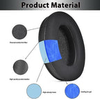 Adhiper Replacement Ear Pads for Sony WH-1000XM3 (WH1000XM3) Noise Canceling Headphones, Upgraded Cooling Gel Earpads Cushions with Softer Protein Leather, Noise Isolation Memory Foam(Black)