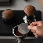 MHW-3BOMBER 53mm Espresso Puck Screen Metal Coffee Filter Reusable Espresso Filters for 54mm Portafilter Basket 0.8mm Thickness Breville Accessories FG5591M-OS